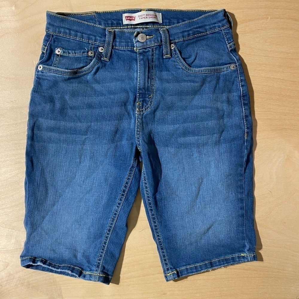 502 Levi’s Taper Short Jean Shorts size 16 Reg Waist 28 (HS)
